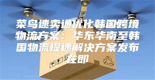 菜鸟速卖通优化韩国跨境物流方案：华东华南至韩国物流提速解决方案发布在即