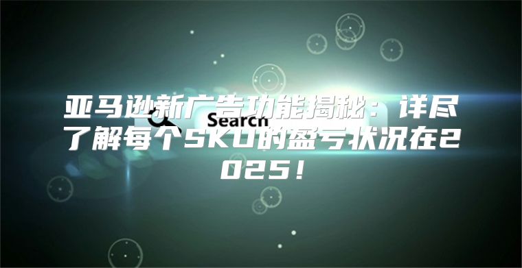 亚马逊新广告功能揭秘：详尽了解每个SKU的盈亏状况在2025！