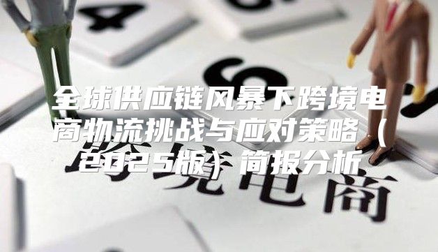 全球供应链风暴下跨境电商物流挑战与应对策略2025版简报分析