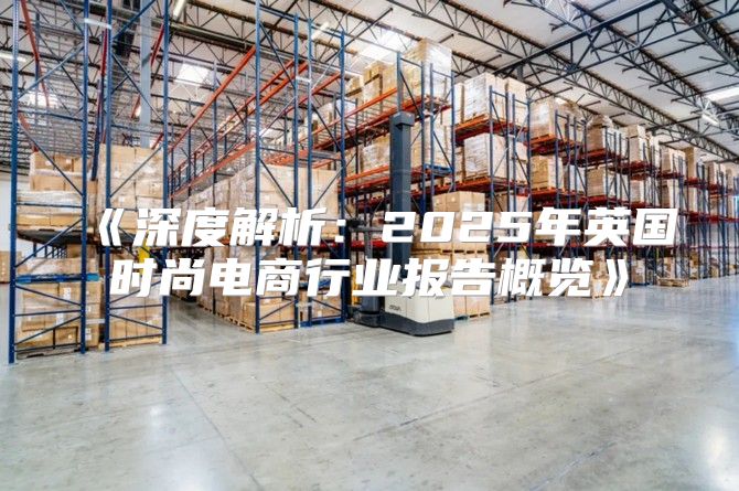 深度解析：2025年英国时尚电商行业报告概览