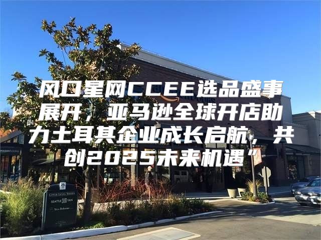 风口星网CCEE选品盛事展开，亚马逊全球开店助力土耳其企业成长启航，共创2025未来机遇”