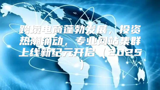 跨境电商蓬勃发展，投资热潮涌动，专业网站集群上线新纪元开启2025