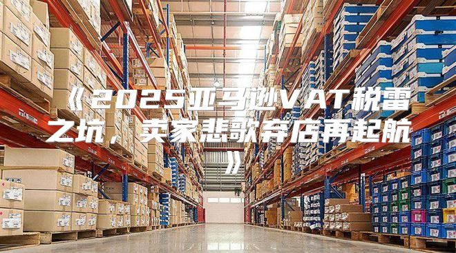 2025亚马逊VAT税雷之坑，卖家悲歌弃店再起航