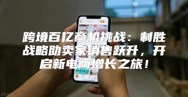 跨境百亿商机挑战：制胜战略助卖家销售跃升，开启新电商增长之旅！