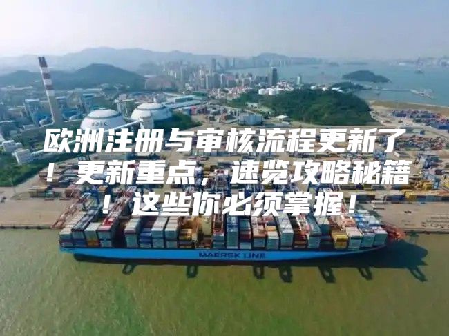 欧洲注册与审核流程更新了！更新重点，速览攻略秘籍！这些你必须掌握！