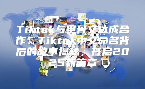 Tiktok与甲骨文达成合作：Tiktok中文命名背后的故事揭秘，开启2025新篇章