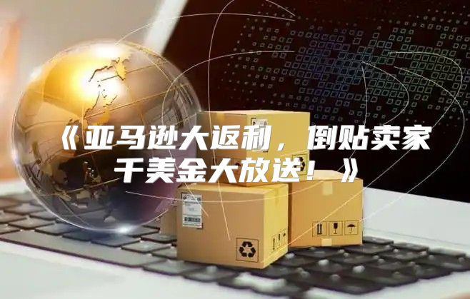 亚马逊大返利，倒贴卖家千美金大放送！
