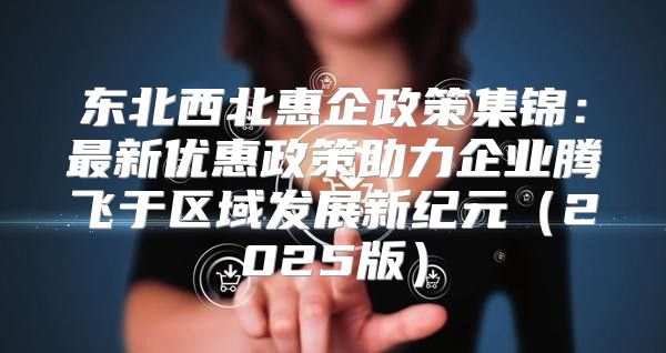 东北西北惠企政策集锦：最新优惠政策助力企业腾飞于区域发展新纪元2025版