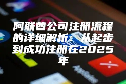 阿联酋公司注册流程的详细解析：从起步到成功注册在2025年