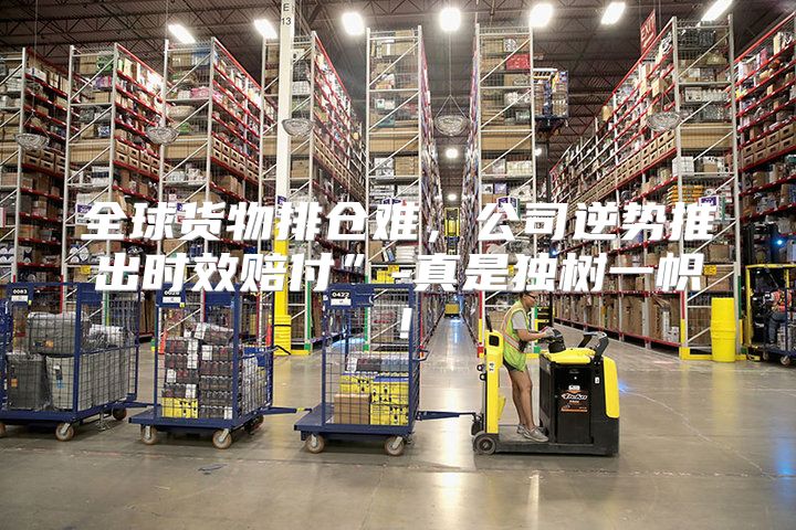 全球货物排仓难，公司逆势推出时效赔付”-真是独树一帜！