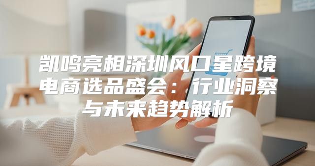 凯鸣亮相深圳风口星跨境电商选品盛会：行业洞察与未来趋势解析