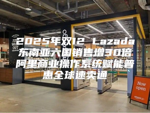 2025年双12 Lazada东南亚六国销售增30倍阿里商业操作系统赋能普惠全球速卖通