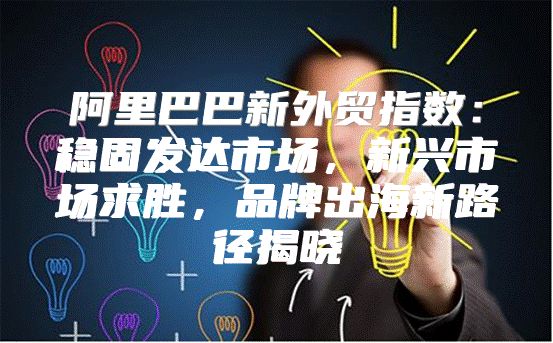 阿里巴巴新外贸指数：稳固发达市场，新兴市场求胜，品牌出海新路径揭晓