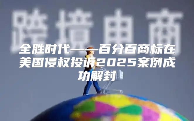 全胜时代——百分百商标在美国侵权投诉2025案例成功解封