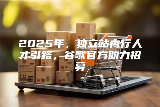 2025年，独立站内行人才引路，谷歌官方助力招募