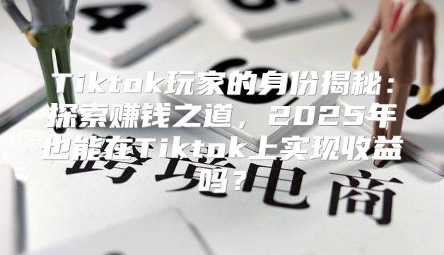 Tiktok玩家的身份揭秘：探索赚钱之道，2025年也能在Tiktok上实现收益吗？