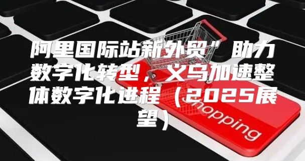 阿里国际站新外贸”助力数字化转型，义乌加速整体数字化进程2025展望