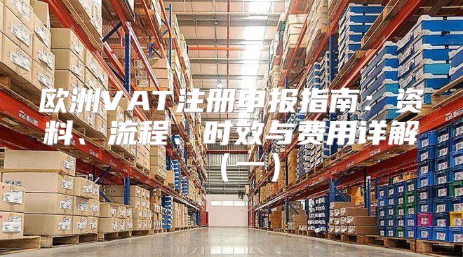 欧洲VAT注册申报指南：资料、流程、时效与费用详解一
