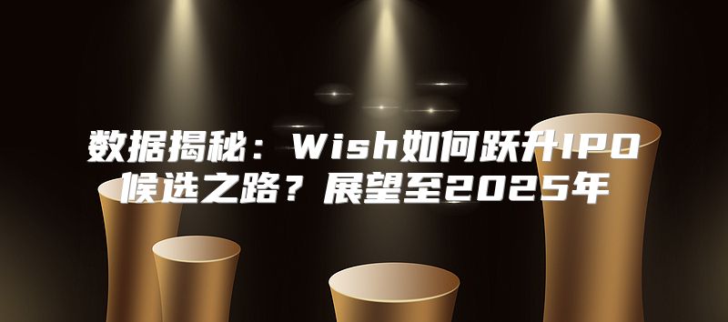 数据揭秘：Wish如何跃升IPO候选之路？展望至2025年