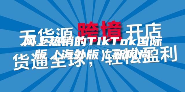 网上热销的TikTok国际版海外版新风尚
