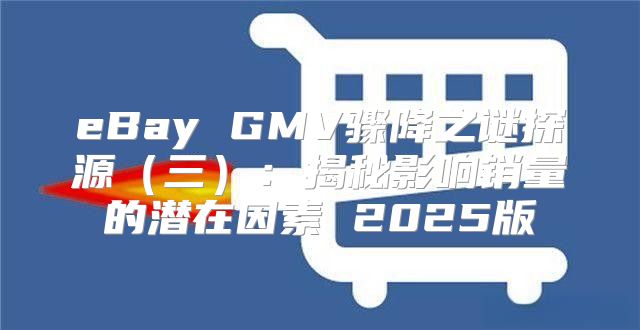 eBay GMV骤降之谜探源三：揭秘影响销量的潜在因素 2025版