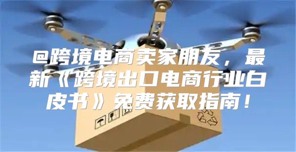 @跨境电商卖家朋友，最新跨境出口电商行业白皮书免费获取指南！