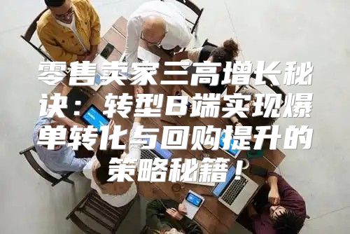 零售卖家三高增长秘诀：转型B端实现爆单转化与回购提升的策略秘籍！