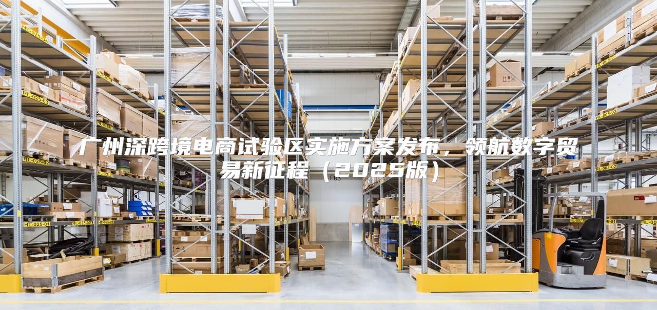 广州深跨境电商试验区实施方案发布，领航数字贸易新征程2025版