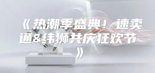 热潮季盛典！速卖通&纬狮共庆狂欢节