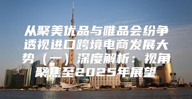 从聚美优品与唯品会纷争透视进口跨境电商发展大势一深度解析：视角聚焦至2025年展望