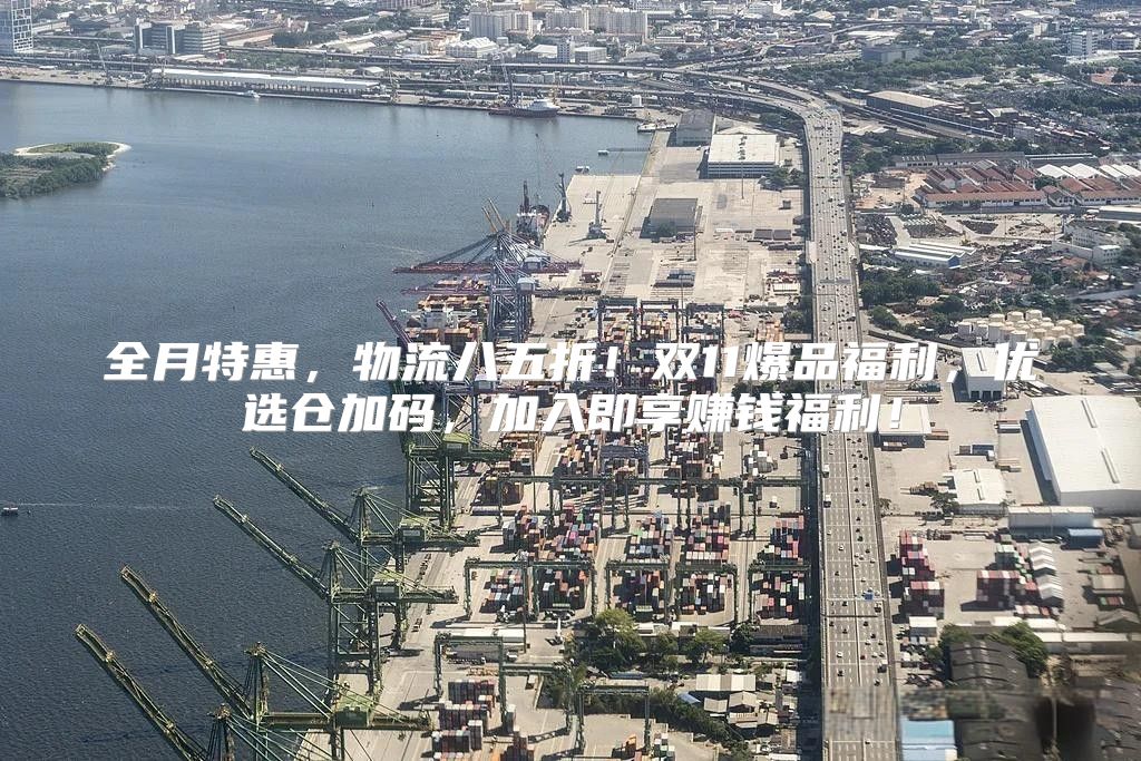 全月特惠，物流八五折！双11爆品福利，优选仓加码，加入即享赚钱福利！
