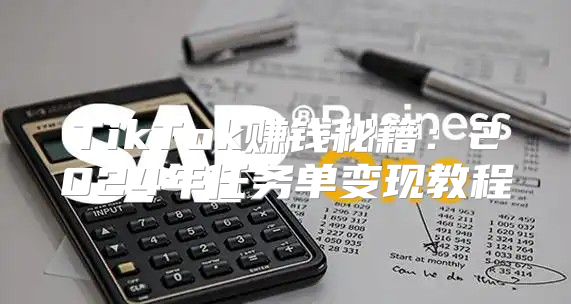 TikTok赚钱秘籍：2025年任务单变现教程