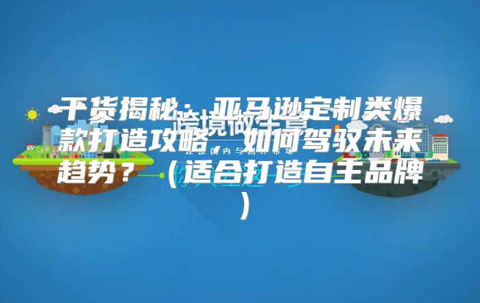 干货揭秘：亚马逊定制类爆款打造攻略，如何驾驭未来趋势？适合打造自主品牌