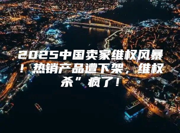 2025中国卖家维权风暴！热销产品遭下架，维权杀”疯了！