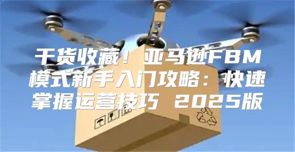 干货收藏！亚马逊FBM模式新手入门攻略：快速掌握运营技巧 2025版