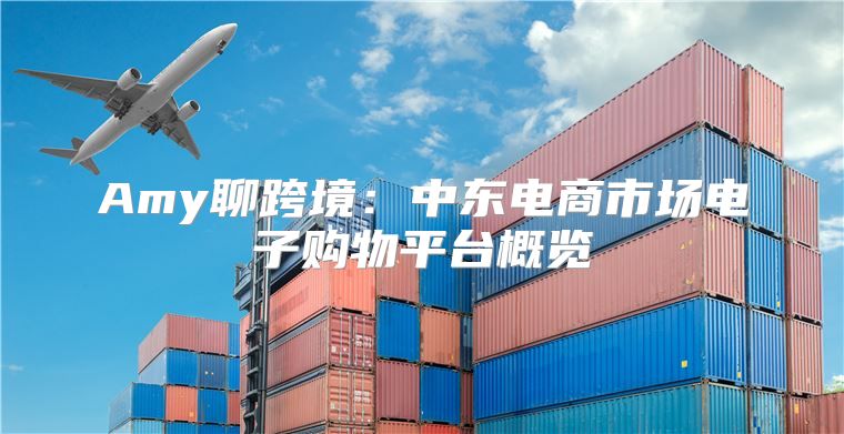 Amy聊跨境：中东电商市场电子购物平台概览