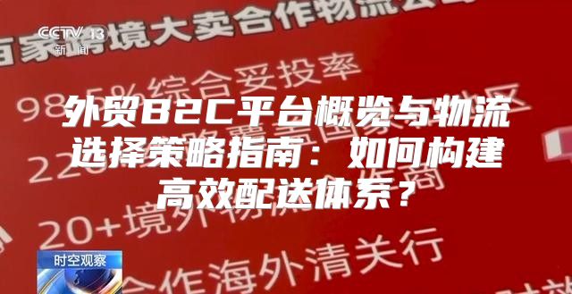 外贸B2C平台概览与物流选择策略指南：如何构建高效配送体系？