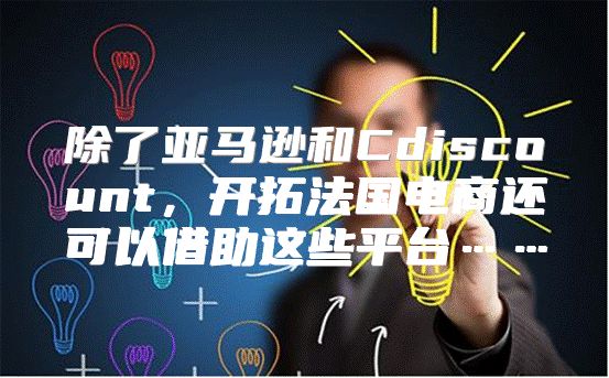 除了亚马逊和Cdiscount，开拓法国电商还可以借助这些平台……