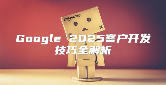 Google 2025客户开发技巧全解析