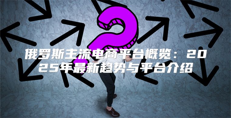 俄罗斯主流电商平台概览：2025年最新趋势与平台介绍