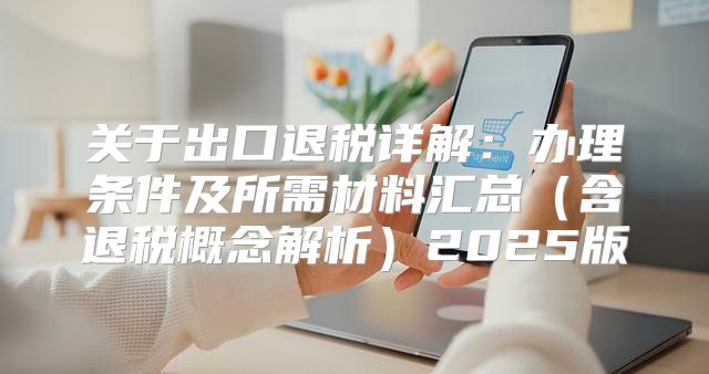 关于出口退税详解：办理条件及所需材料汇总含退税概念解析2025版