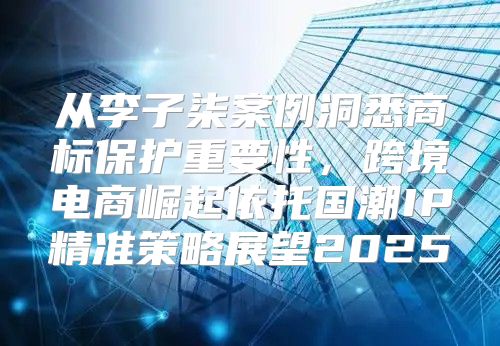 从李子柒案例洞悉商标保护重要性，跨境电商崛起依托国潮IP精准策略展望2025