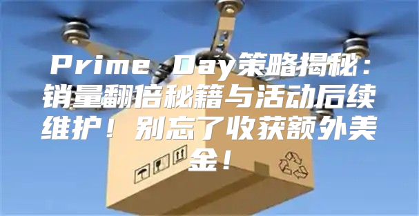 Prime Day策略揭秘：销量翻倍秘籍与活动后续维护！别忘了收获额外美金！