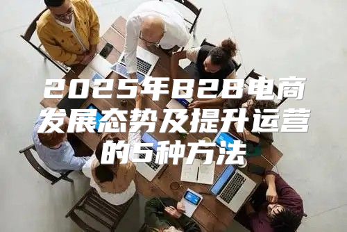 2025年B2B电商发展态势及提升运营的5种方法