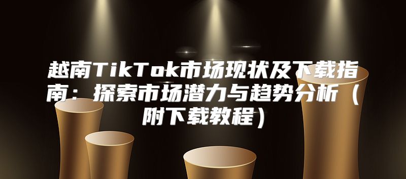 越南TikTok市场现状及下载指南：探索市场潜力与趋势分析附下载教程
