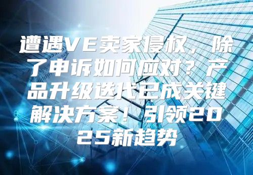 遭遇VE卖家侵权，除了申诉如何应对？产品升级迭代已成关键解决方案！引领2025新趋势