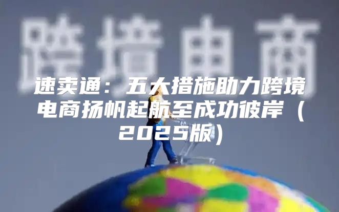 速卖通：五大措施助力跨境电商扬帆起航至成功彼岸2025版