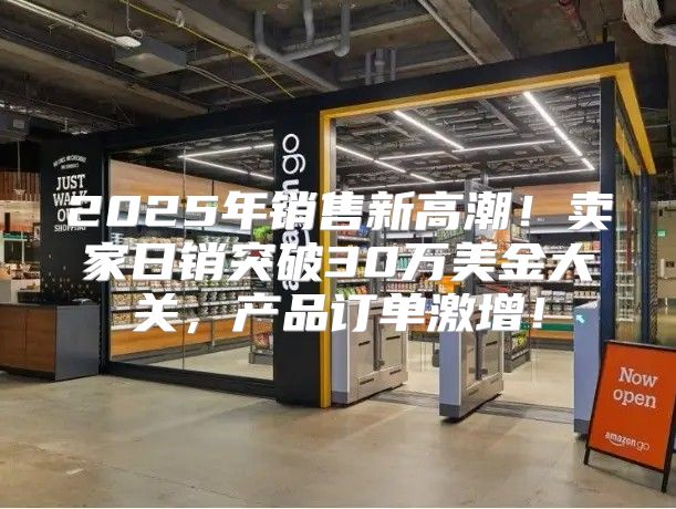 2025年销售新高潮！卖家日销突破30万美金大关，产品订单激增！
