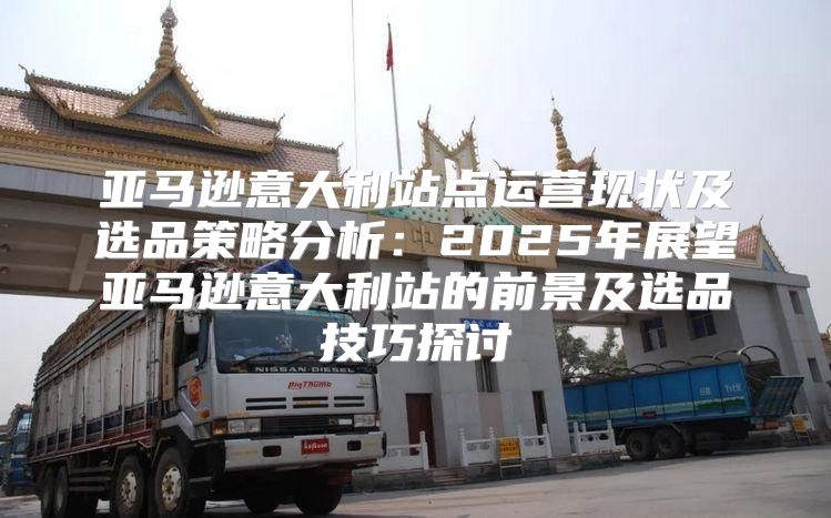 亚马逊意大利站点运营现状及选品策略分析：2025年展望亚马逊意大利站的前景及选品技巧探讨