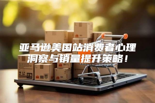亚马逊美国站消费者心理洞察与销量提升策略！